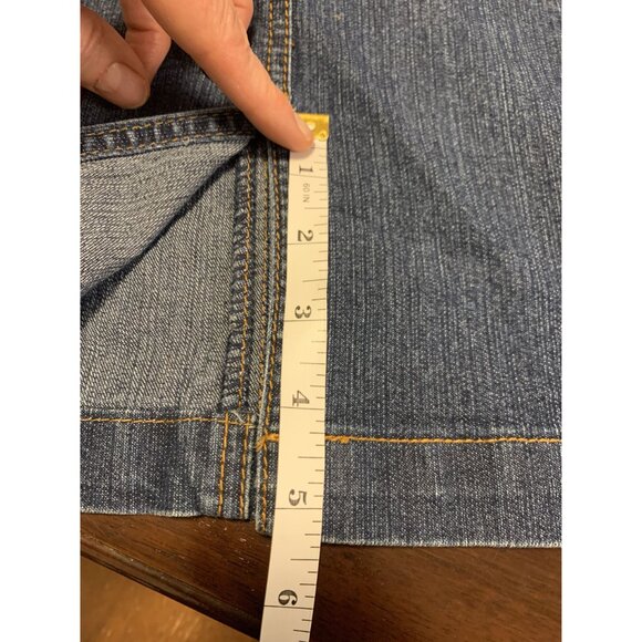 Baccini Cotton Denim A Line Midi Skirt Size 14 - Picture 8 of 8